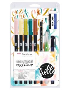 Set De Caligrafía Tombow Blended Lettering Cozy Times 9 Piezas