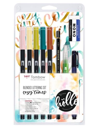 Set De Caligrafía Tombow Blended Lettering Cozy Times 9 Piezas