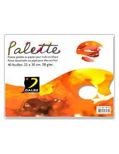 Paleta Papel Dalbe Desechable Din A4 40 Hojas 60 Gr