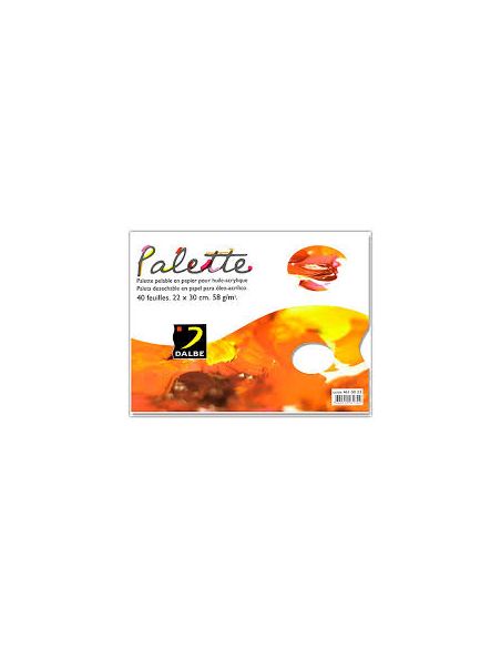 Paleta Papel Dalbe Desechable Din A4 40 Hojas 60 Gr