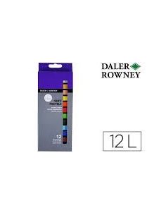 Lápices De Colores Pastel Oleo Daler Rowney Simply Suave Caja De 12 Colores Surtidos