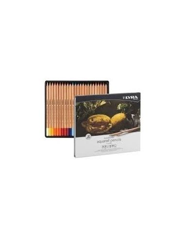Lápices De Colores Caja 24 Acuarelables Rembrandt Lyra