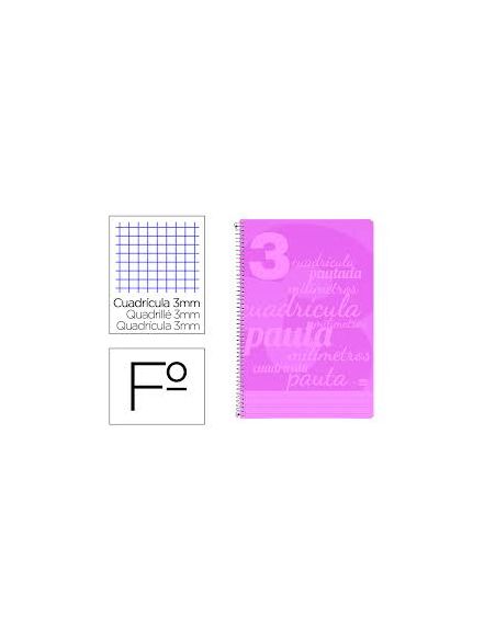 Libreta Folio Cuadricula 3 50 Hojas Con Margen 7O Gr (C. Surtidos)