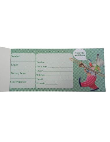 Talonario Invitaciones Infantiles Niño Ferrandiz