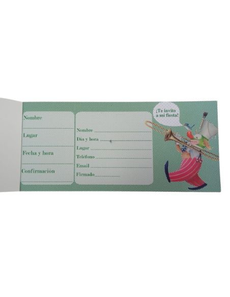 Talonario Invitaciones Infantiles Niño Ferrandiz