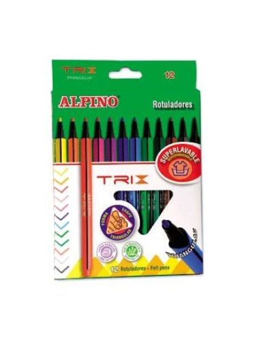 Rotuladores Triangulares Alpino Max Trix Envase 10 Uds ****|Libreriasalesiana