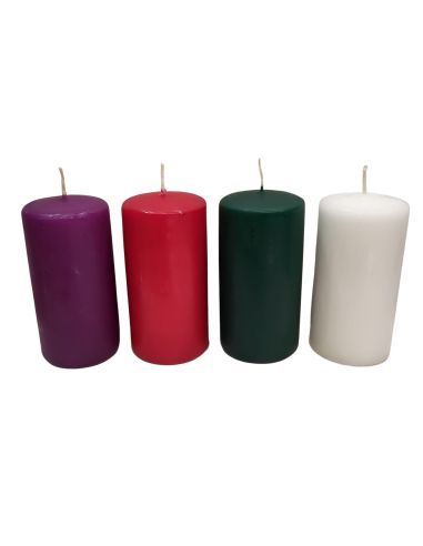 Juego 4 velas adviento 6x30cm.-adviento/colores-