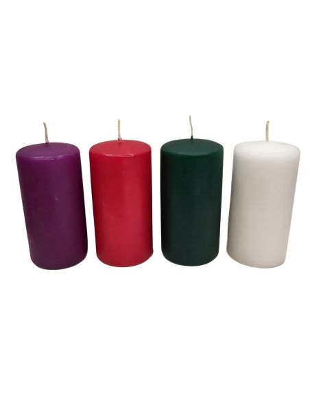 Juego 4 velas adviento 6x30cm.-adviento/colores-