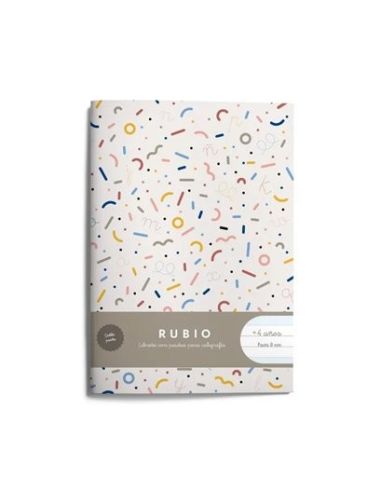 Libreta A5 80 gr. Pauta Montessori 5 Mm Rubio