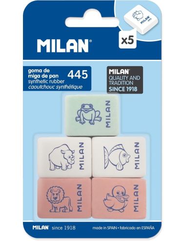 Goma De Borrar Milan 6D24 Nata (Dibujos Varios)