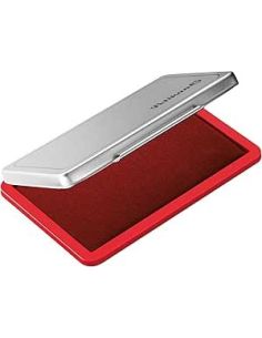 Tampon Metalico Rojo 7,5 X 15 Cm (Nº 1)