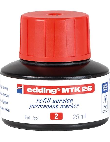 Tinta Recambio Edding T 25 Roja