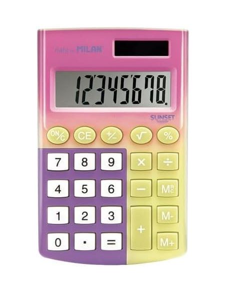 Calculadora Pocket Milan 8 Digitos Sunset Edition