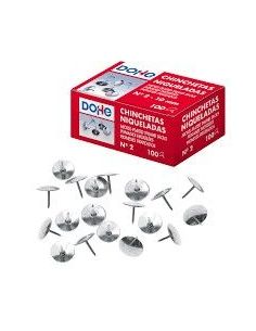 Chinchetas dohe niqueladas nº2 caja 100 uds