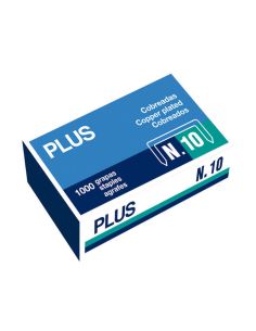 Grapas Plus Office 10 Cobreadas 1000Ud/Caja
