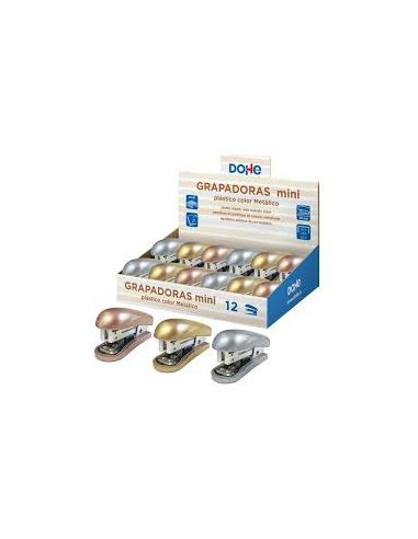Grapadora Mini Metalico (3 Colores)