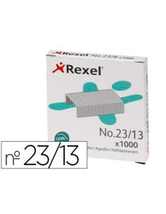 Grapas Rexel 23/20 Acero Caja 1000 Unidades