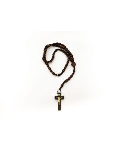 Rosario Cuerda Madera Marron Oscuro C/Imagen