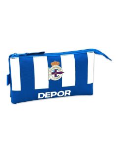 Bolso Escolar Safta Portatodo R.C. Deportivo De La Coruña Triple 220X120X30 Mm