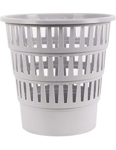 Papelera Plastico Faibo 14 Litros Gris 310X280 Mm