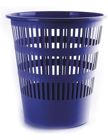 Papelera Plastico Faibo 14 Litros Azul 310X280 Mm