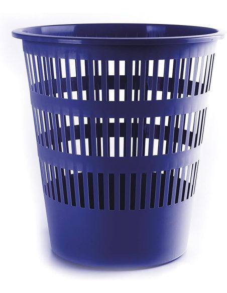 Papelera Plastico Faibo 14 Litros Azul 310X280 Mm