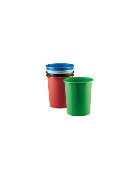 Lote 6 Papelera Plastico Faibo 14 Litros 310X280 Mm Cerrado Colores Surtidos