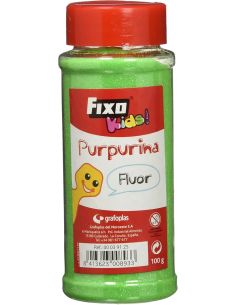 Purpurina Verde Fina Bote 100 Gramos Con Dosificador