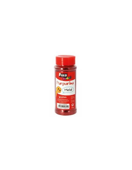Purpurina Rojo Fina Bote 100 Gramos Con Dosificador