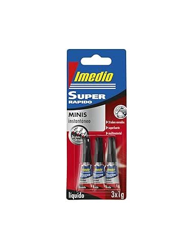 Pegamento Super Rápido Imedio 3X1G
