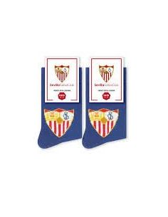 Calcetines Niños Sevilla Escudos Azul Talla 31/35