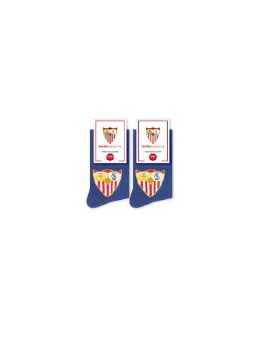 Calcetines Niños Sevilla Escudos Azul Talla 31/35