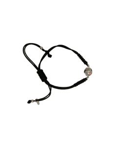 Pulsera Nudos Plata Ley Cruz 10Mm C/Caja