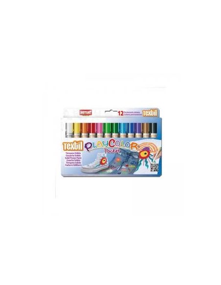 Estuche Playcolor Pocket Textil 12 Colores 5 Gr.