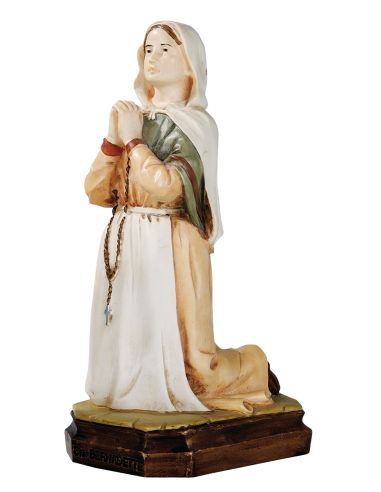 Santa Bernabette 20cm resina marmol