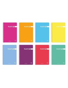 Bloc Espiral Pacsa Folio Milimetrado 80 Hojas 90 Gramos Tapa Extradura Polipropileno ´Plastipac´