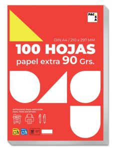 Paquete A4 100 Hojas 90 Gramos (21815)