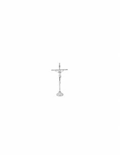 Cruz metal plateado 12,5cm (24)