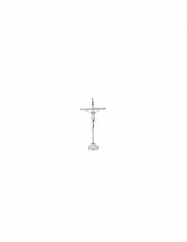 Cruz metal plateado 12,5cm (24)