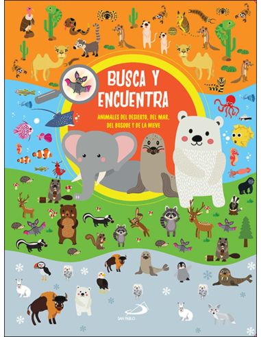Busca Y Encuentra - Animales Del Desierto, Del Mar, Del Bosque Y De La Nieve