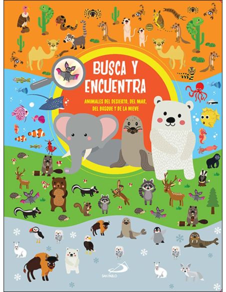 Busca Y Encuentra - Animales Del Desierto, Del Mar, Del Bosque Y De La Nieve