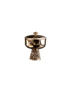 Copón 12 Apóstoles Baño Oro 15Cm Con Patena
