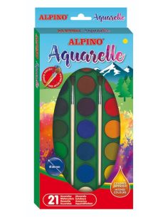 Estuche 21 Acuarelas Alpino