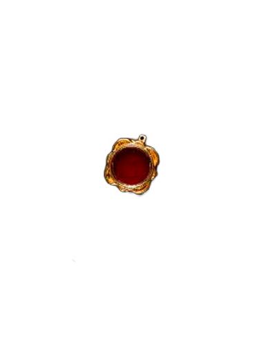 Relicario De Bolsillo Dorado D 2,5 Cm