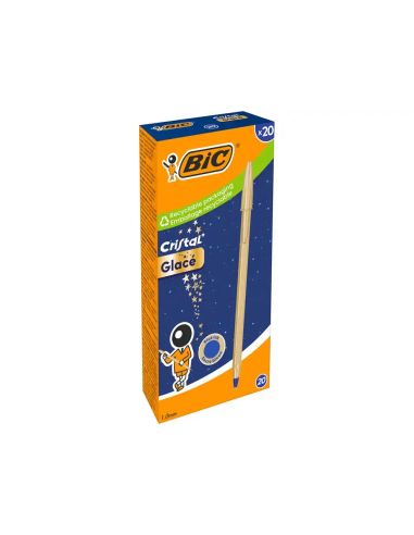 Boligrafo bic cristal glace oro punta 1 mm