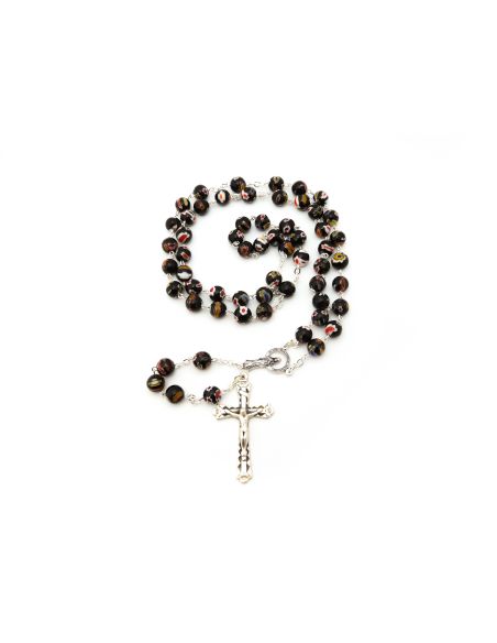 Rosario Cristal Negro 8 mm