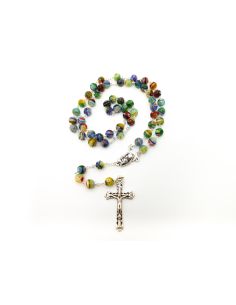 Rosario Cristal Verde 8 mm