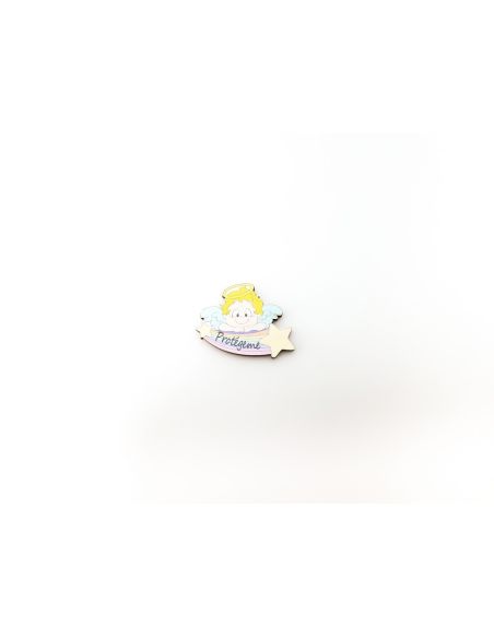 Iman Madera Angel 3,5X4,5Cm Protegeme