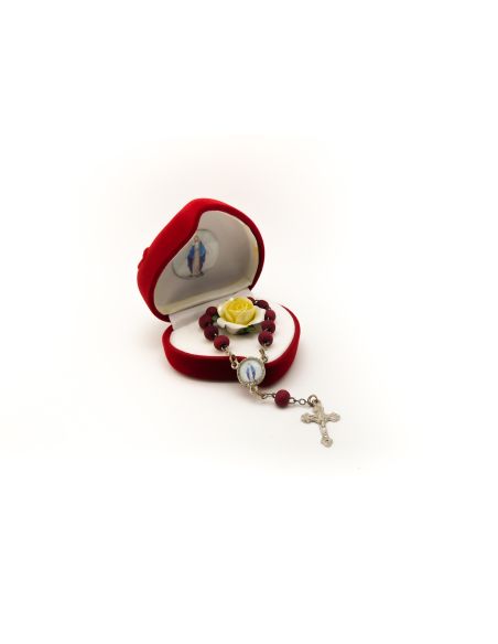 Rosario Perfumado Cofre Corazón