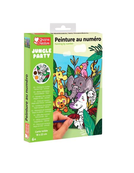 Set pintar por números selva